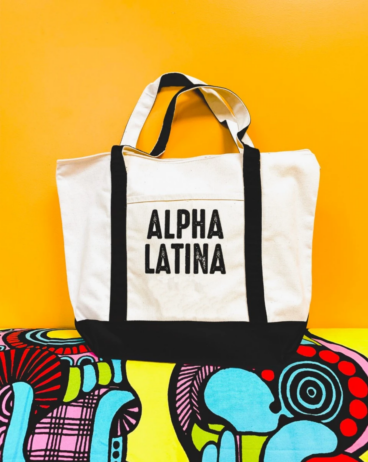 Alpha Latina Tote Bag