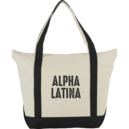 Alpha Latina women's empowerment Tote Bag by Luz Collective Shop