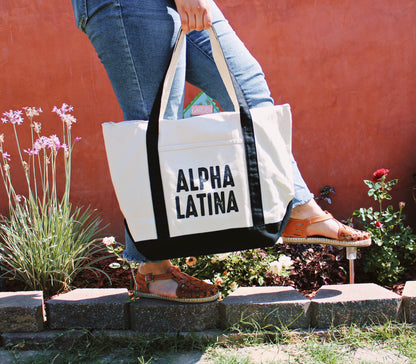 Alpha Latina Tote Bag